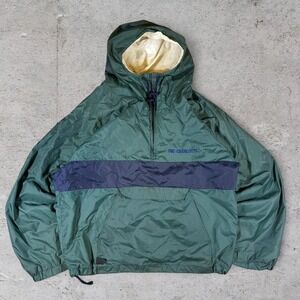 Mens vintage 90s green and blue UNC Charlotte windbreaker jacket size Large